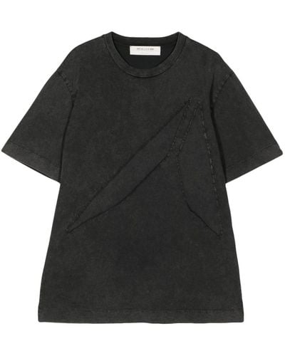 1017 ALYX 9SM Intarsia-appliqué Cotton T-shirt - Black