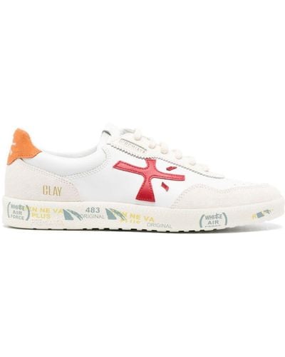 Premiata Clay Low-top Leather Sneakers - Pink