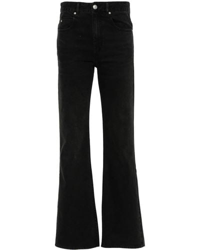 Isabel Marant Belvira Bootcut-Jeans mit hohem Bund - Schwarz