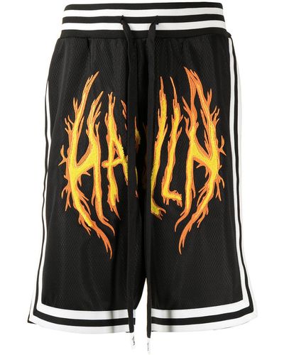 Haculla Hac On Fire Track Shorts - Black
