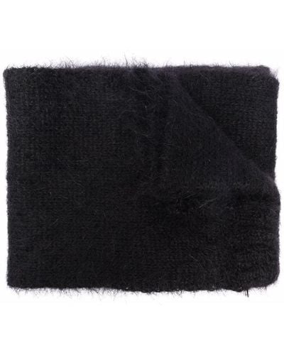 Raf Simons Extra Long Mohair-blend Scarf - Black