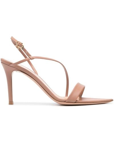 Gianvito Rossi 90mm Leather Sandals - Pink