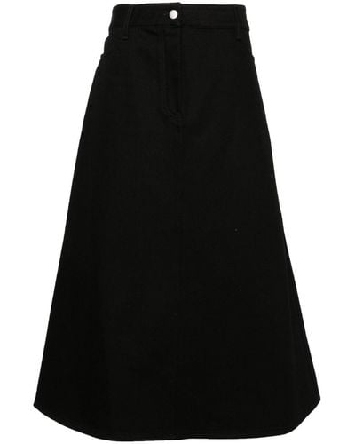 Studio Nicholson Baringo Cotton Midi Skirt - Black
