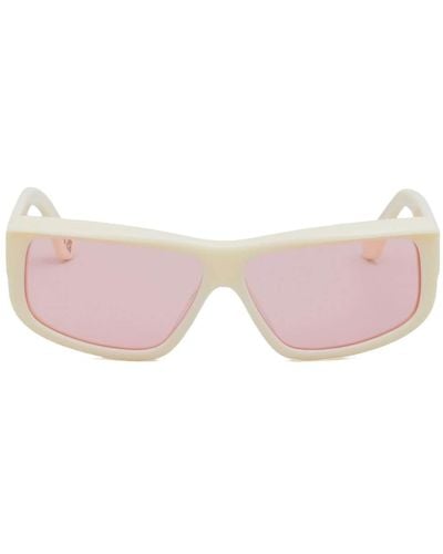 Marni Annapuma Circuit Rectangle-frame Sunglasses - Pink