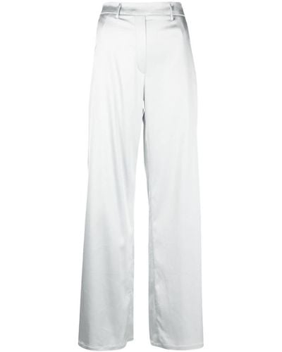 Forte Forte Pantalones anchos con pinzas - Blanco