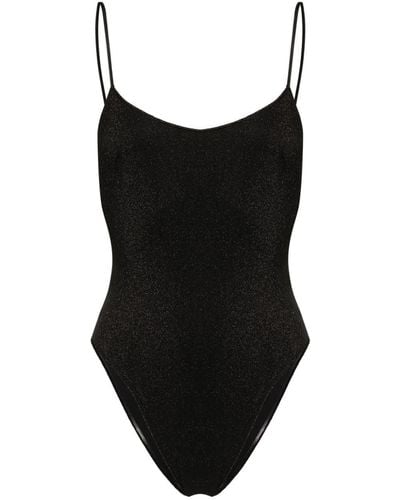 Mc2 Saint Barth Cecille Lurex Swimsuit - Black
