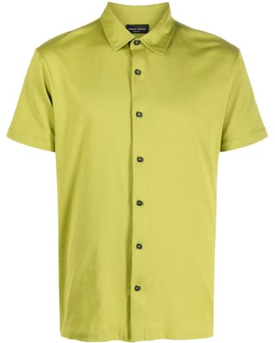 Roberto Collina Short-sleeve Cotton Shirt - Yellow
