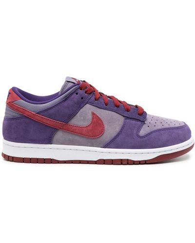 Nike Dunk Low Plum Suede Trainers - Purple