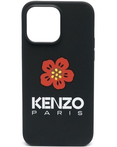 KENZO Poppy-print Iphone 13 Pro Max Case - Black