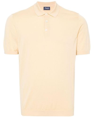 Drumohr Knitted Polo Shirt - Natural