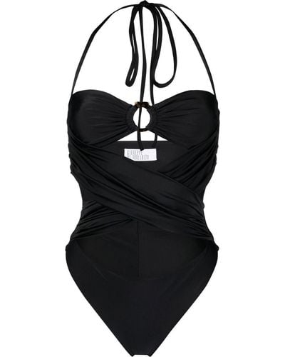 GIUSEPPE DI MORABITO Ring-embellished Cut-out Swimsuit - Black