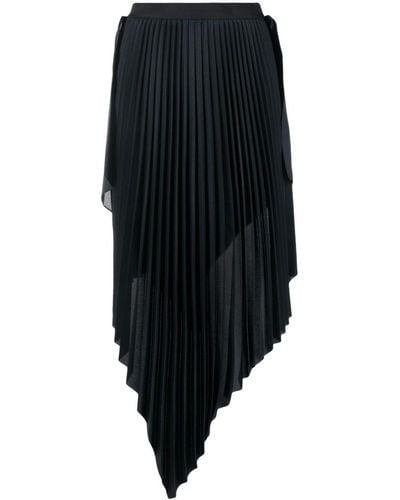 Givenchy Asymmetric Pleated Skirt - Black