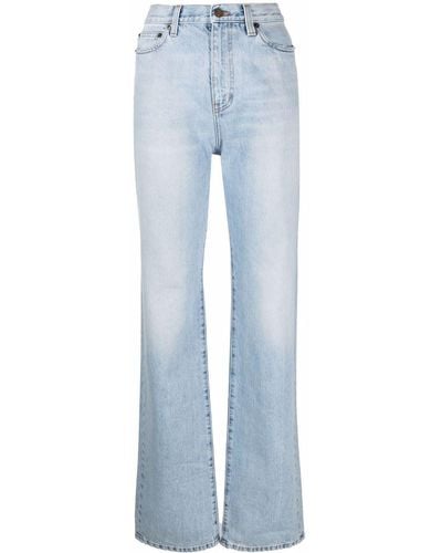 Saint Laurent Straight Jeans - Blauw