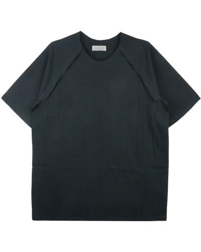 Yohji Yamamoto T-shirt con design a strati - Nero