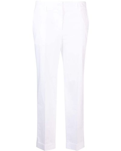 P.A.R.O.S.H. Pantalones de vestir de talle alto - Blanco