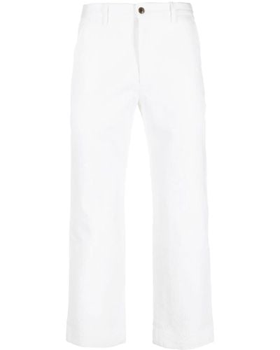 Bode Pantalones de vestir rectos - Blanco