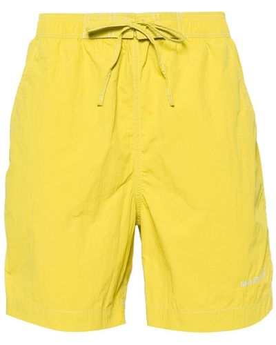 Isabel Marant Logo-print Tie-fastening Swim Shorts - Yellow