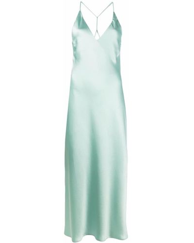 Blanca Vita V-neck Strappy Dress - Green