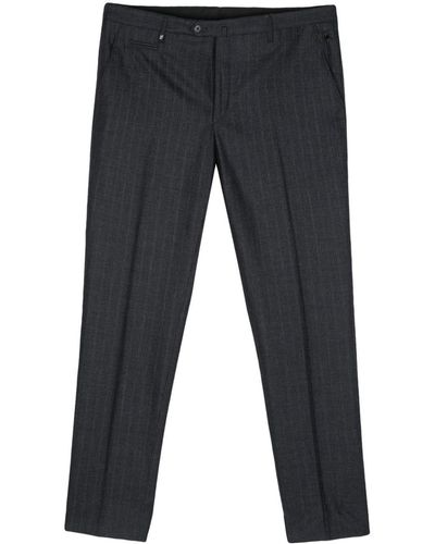 Corneliani Virgin Wool Tailored Trousers - Blue