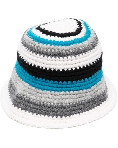 Alanui Antarctic Circle Wool Bucket Hat - Blue
