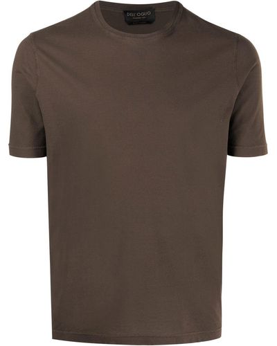 Dell'Oglio ラウンドネック Tシャツ - ブラウン