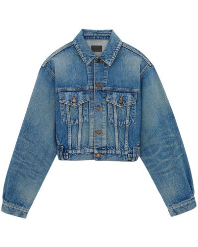 Saint Laurent Chaqueta vaquera vintage 1980 - Azul