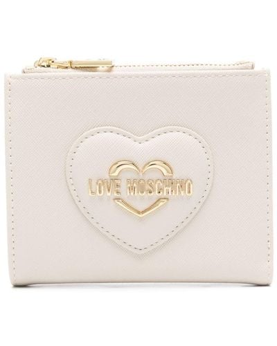Love Moschino Logo-lettering Wallet - Natural