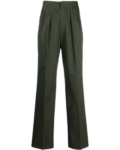 Giuliva Heritage High-waisted Tailored Trousers - Green