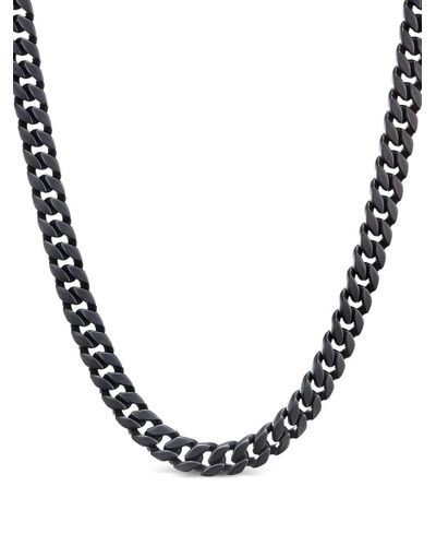 David Yurman Curb Chain Titanium Necklace - Black