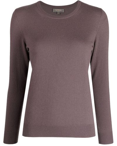 N.Peal Cashmere Ribbed-knit Cashmere Sweater - Brown