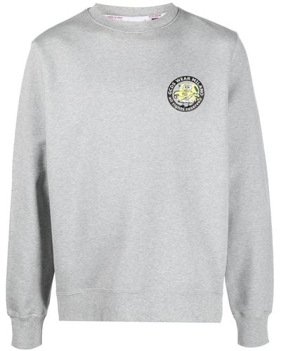 Gcds Sweatshirt With Logo Lettering On The Back - Grey