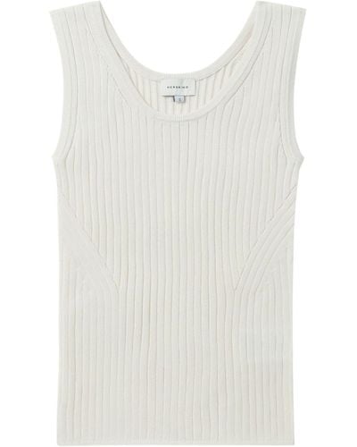 Herskind Ribbed-knit Tank Top - White