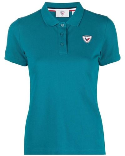 Rossignol Poloshirt Met Logopatch - Blauw