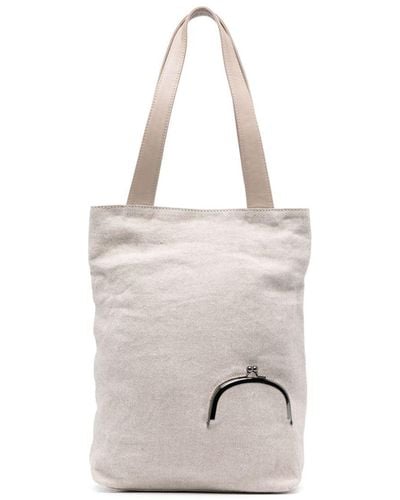 White discord Yohji Yamamoto Tote bags for Women Lyst