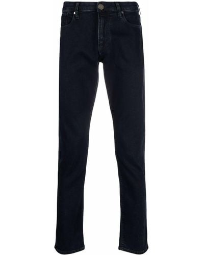 Emporio Armani Jeans Met Logoplakkaat - Blauw