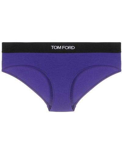 Tom Ford Slip Met Logo - Paars