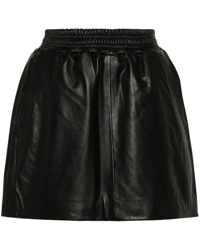Arma Mare Leather Skirt - Black