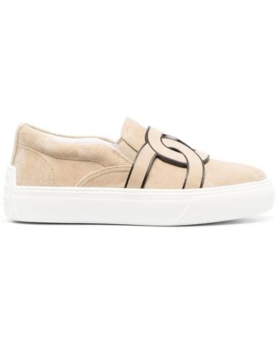 Tod's Kate Slip-on Sneakers - Natural