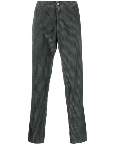 Kiton Straight-leg Corduroy Pants - Gray