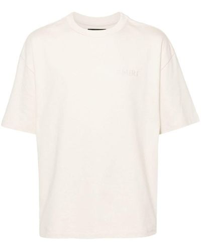 Amiri Logo-embroidered Cotton T-shirt - White