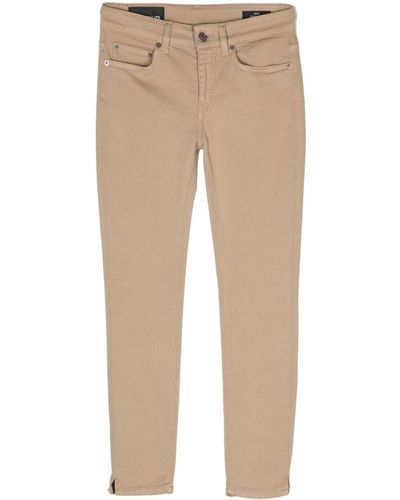 Dondup Rose Low-rise Cropped Jeans - Natural