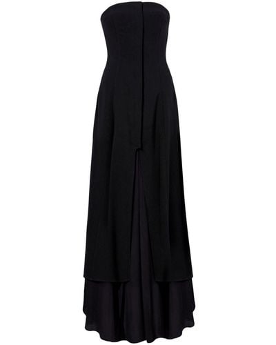Proenza Schouler Danielle Crepe Strapless Dress - Black