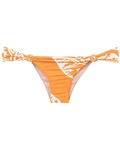 Clube Bossa Graphic-print Bikini Bottoms - Orange