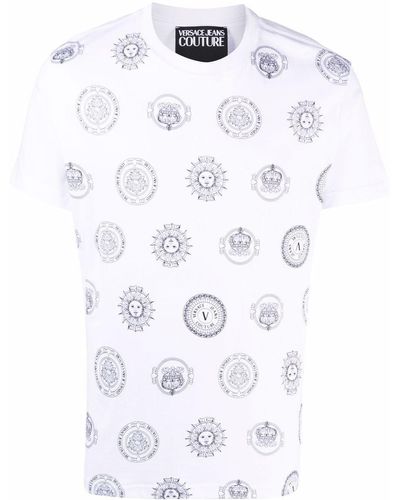 Versace T-shirt Medusa con stampa - Bianco