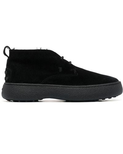 Tod's Desert Suede Boots - Black