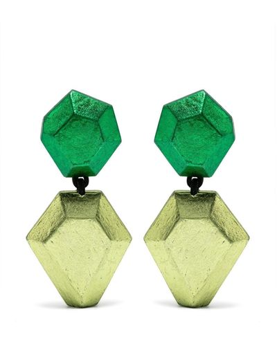 Monies Nebu Clip-on Earrings - Green