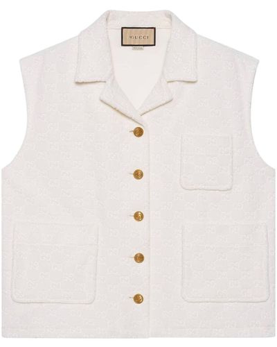 Gucci Jersey Gilet - Wit