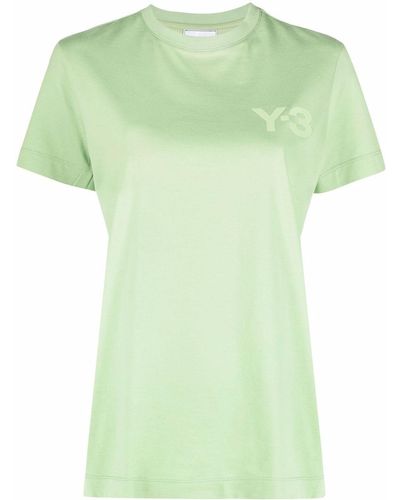 Y-3 T-shirt Met Logoprint - Groen