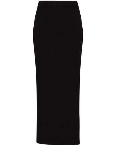 Alix Fordham Side-slit Pencil Skirt - Black