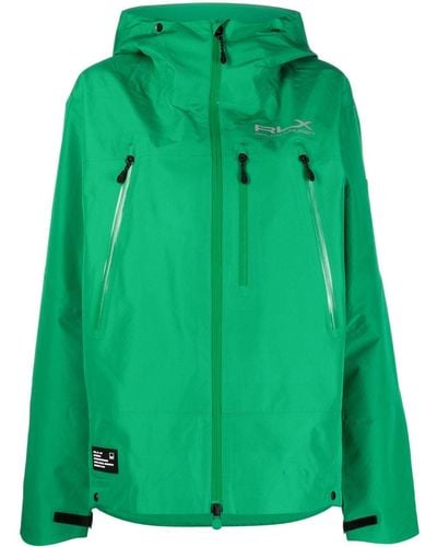 RLX Ralph Lauren Patrol Hooded Windbreaker Jacket - Green